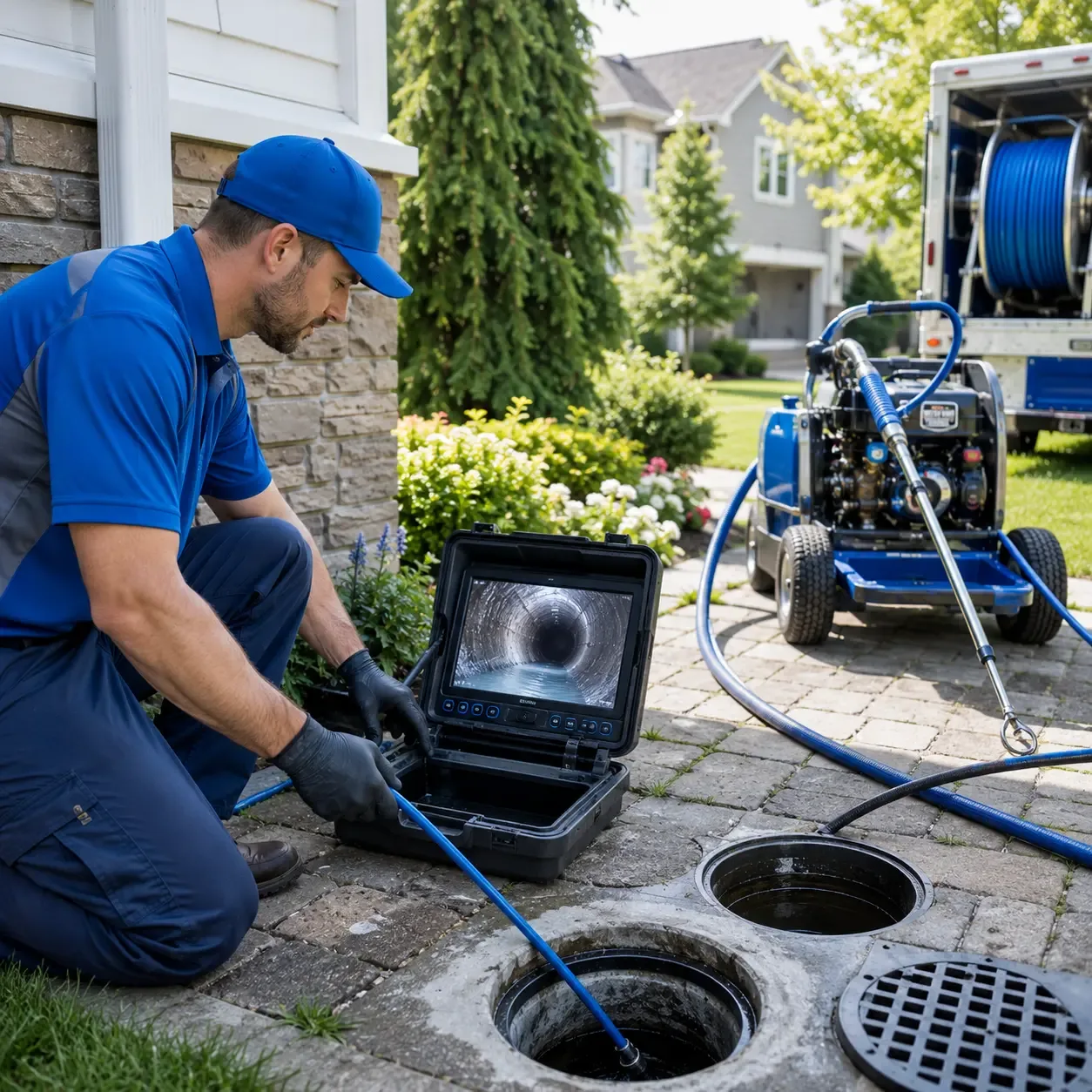 Outdoor drain cleaning professionals serving Hiddenite, NC
